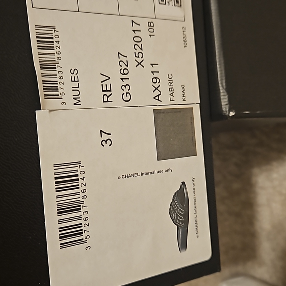 🛑CHANEL Lambskin Canvas Chain Sandals - Picture 8 of 8